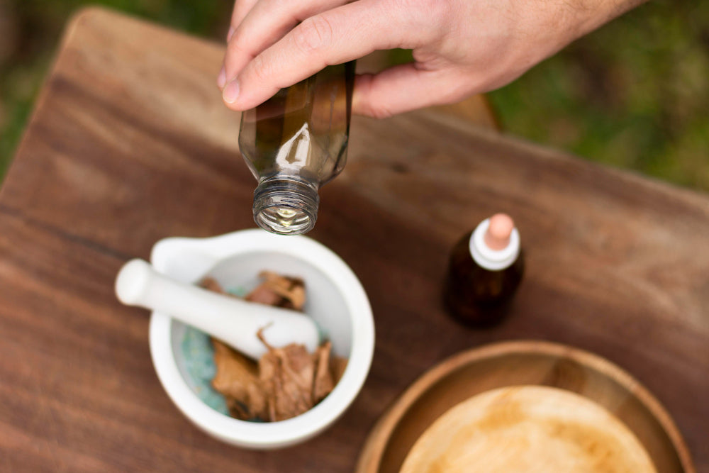 Ashwagandha root – traditional Ayurvedic herb known for reducing stress and improving sleep