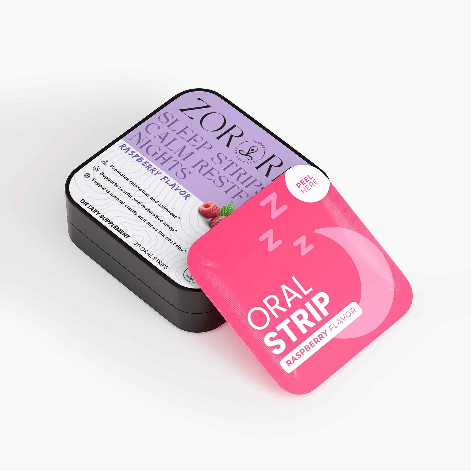 Melatonin Sleep Strips - Dissolvable, Non-Addictive Sleep Aid