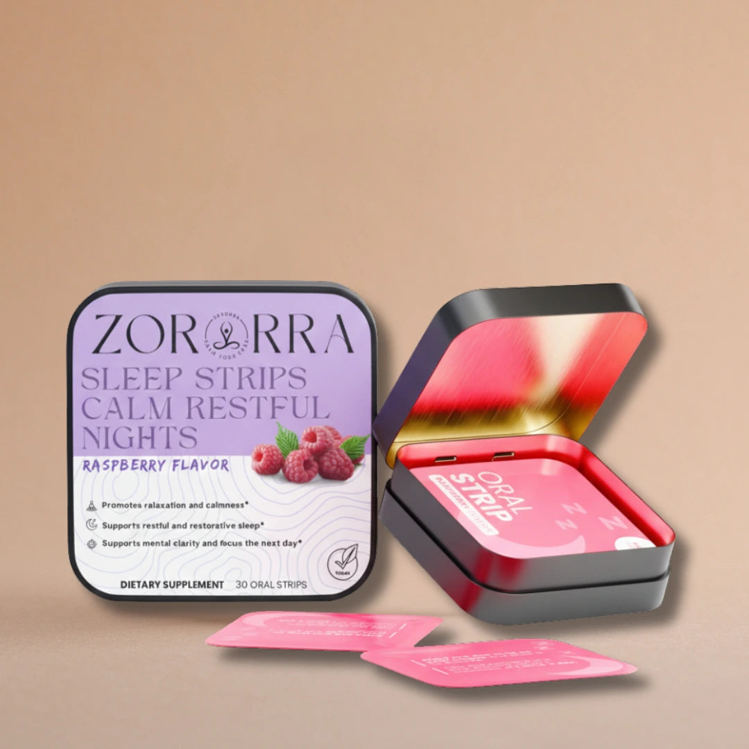 Melatonin Sleep Strips - Dissolvable, Non-Addictive Sleep Aid