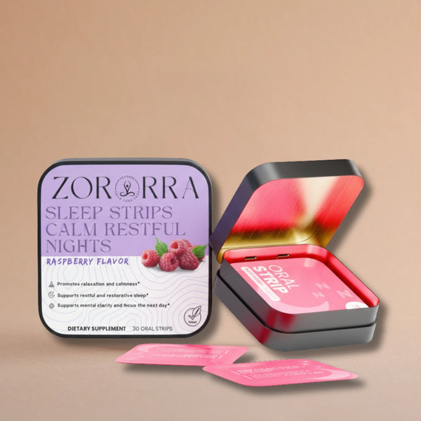 Melatonin Sleep Strips - Dissolvable, Non-Addictive Sleep Aid