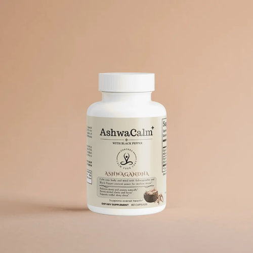 AshwaCalm+ Ashwagandha supplement for stress relief promoting calm and focus