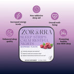 Melatonin Sleep Strips - Dissolvable, Non-Addictive Sleep Aid Zororra LLC